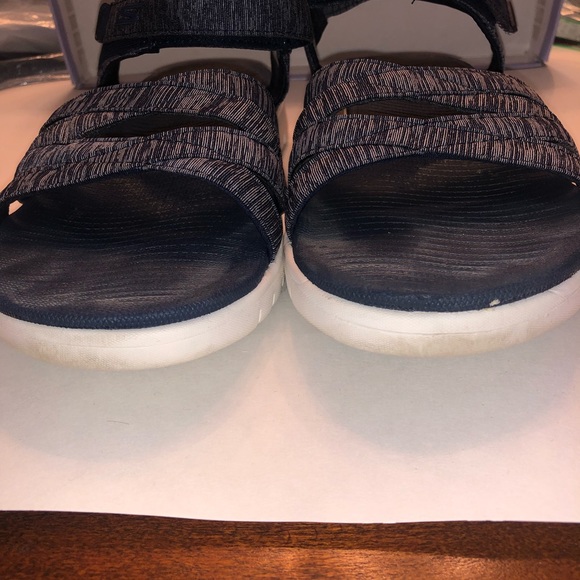 Skechers Blue Comfort Sandals GUC 9 - Picture 4 of 5